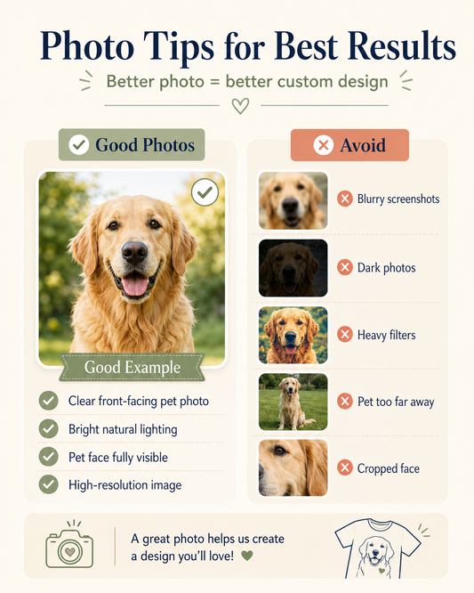 Custom Pet Portrait Shirt – Personalized Pet Photo Tee