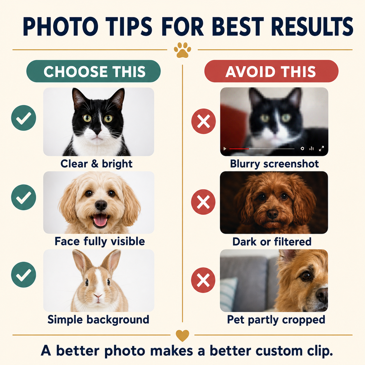 Custom Pet Photo Bag Clip – Personalized Acrylic Snack Clip
