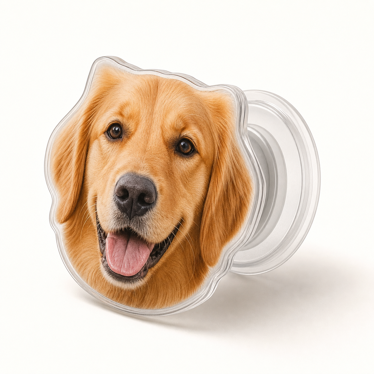 Custom Pet Photo Phone Grip – Personalized Air-Cushion Phone Stand