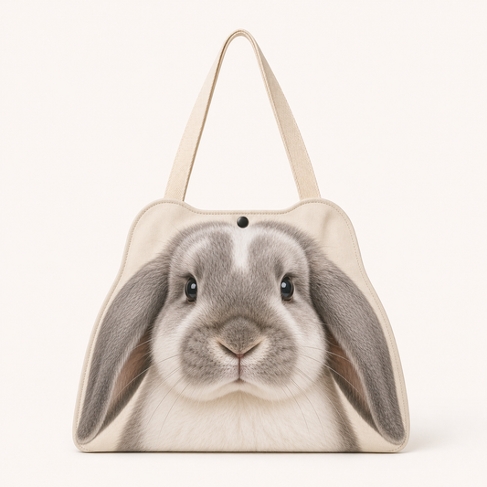 Custom Pet Shaped Tote Bag – Personalized Pet Photo Shopping Bag