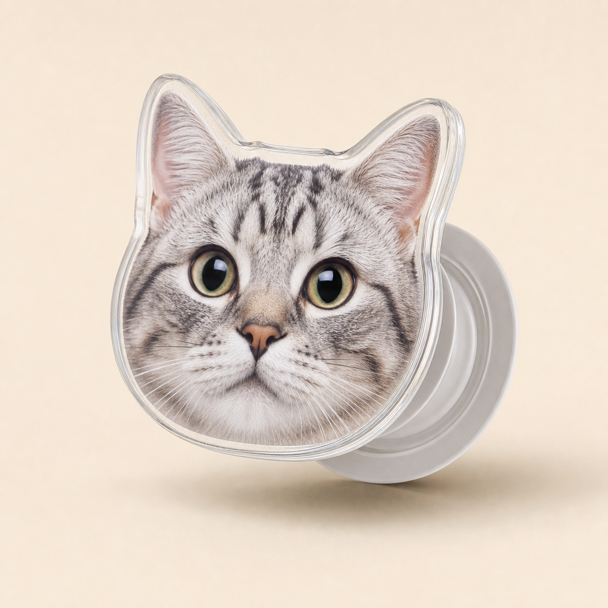 Custom Pet Photo Phone Grip – Personalized Air-Cushion Phone Stand